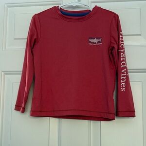 Vineyard Vines Kids Maroon Long Sleeve Tee